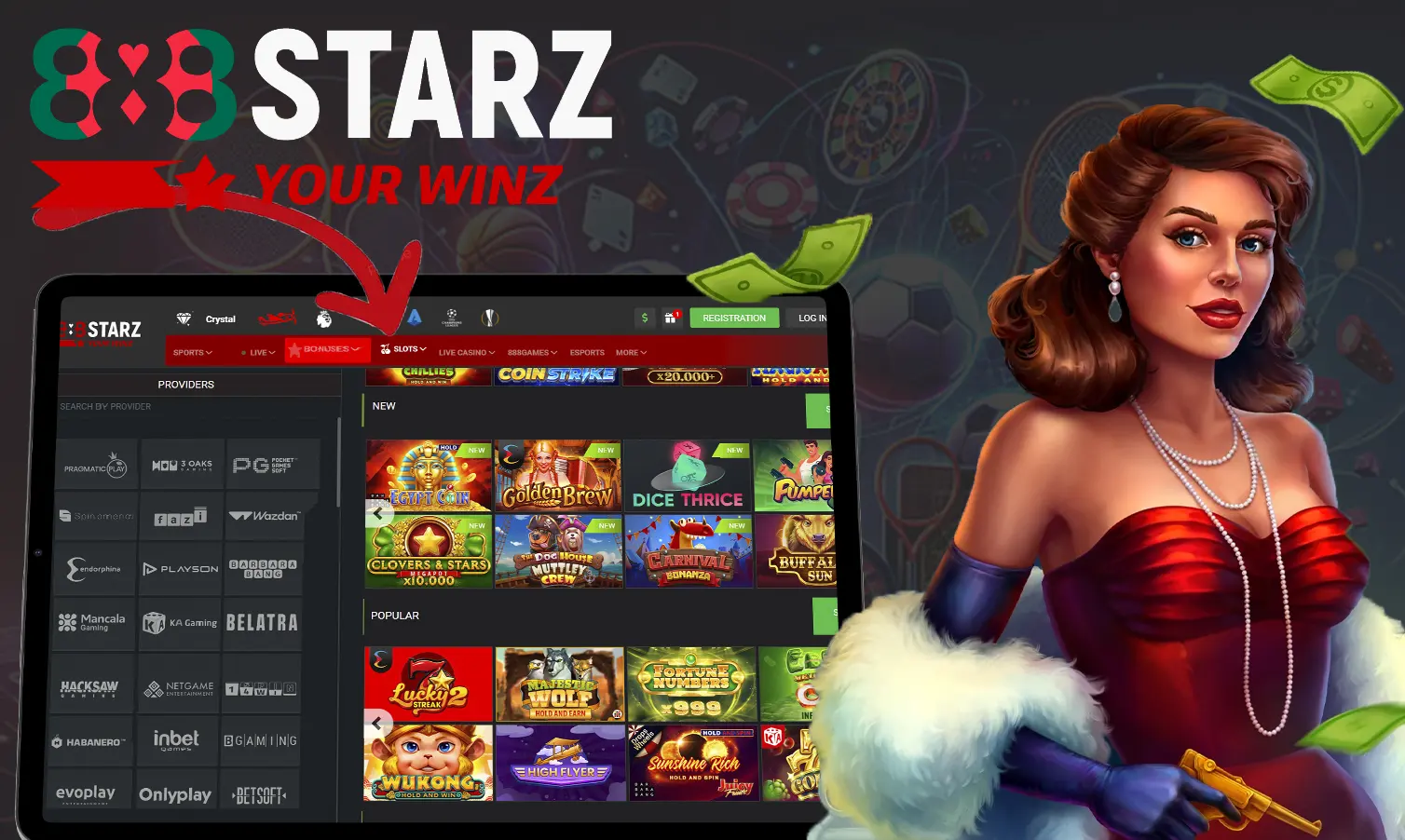 Lots of exciting casino slots