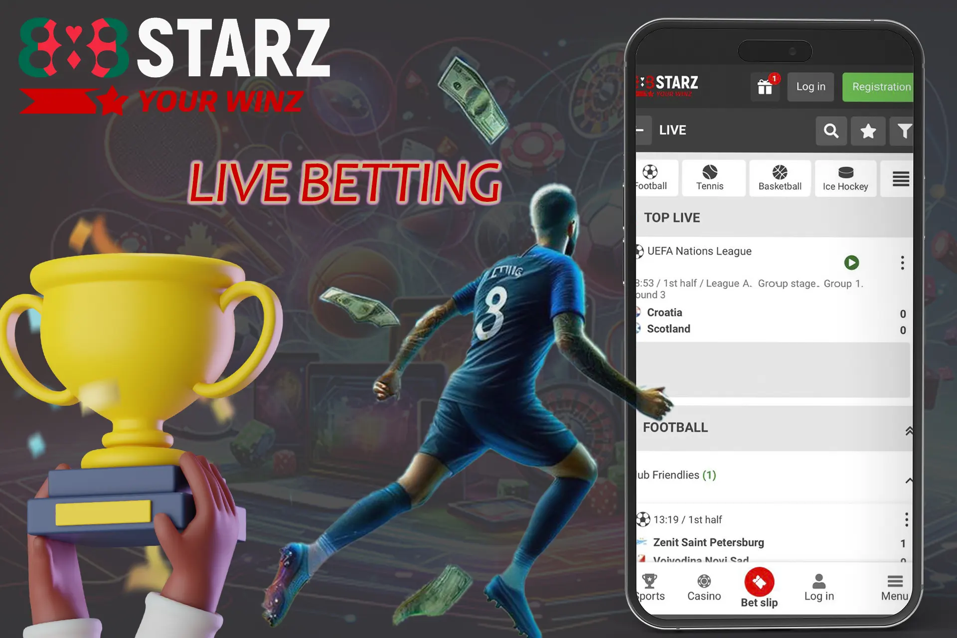 Bet on sports live at 888starz